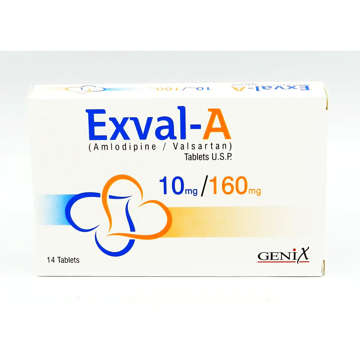 Picture of Exval A 10/160mg Tab 7x2s